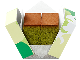 フクサヤキューブ抹茶カステラ
